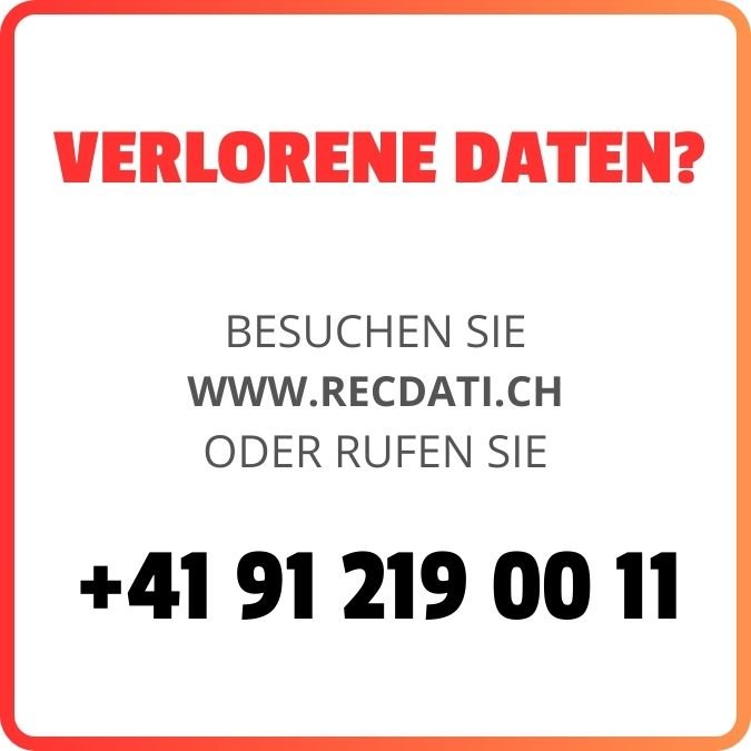 Datenwiederherstellungs zentrum in Lugano im Kanton Tessin - Schweiz